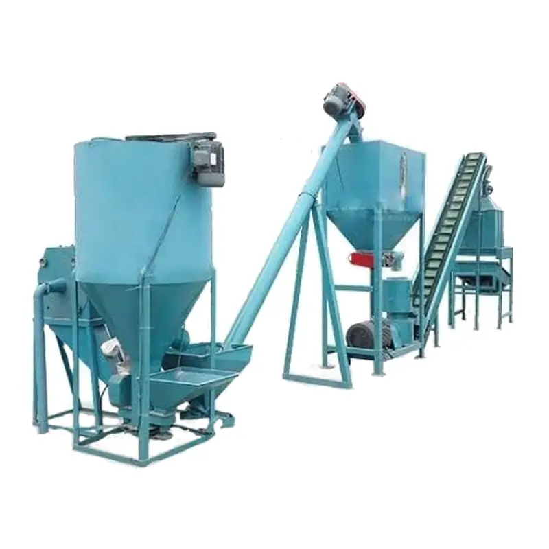 Commercial Poultry Feed Plant with 500-1000kg Capacity